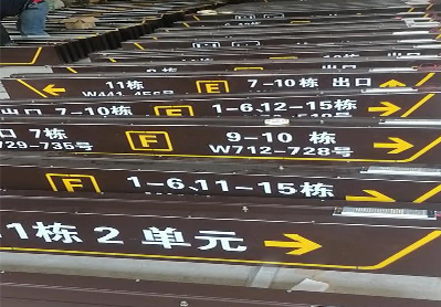 黔西广告标识中，常见的几种安装方式。